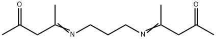 4-[3-(4-oxopentan-2-ylideneamino)propylimino]pentan-2-one Structure