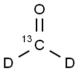 Formaldehyde-13C,  d2  solution Struktur