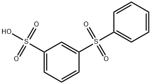 3-(フェニルスルホニル)ベンゼンスルホン酸 化学構造式