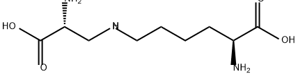 L-Lysine, N6-[(2R)-2-amino-2-carboxyethyl]- 化学構造式
