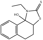 1-Ethyl-3a,4,5,9b-tetrahydro-9b-hydroxynaphtho[1,2-d]thiazole-2(1H)-thione Struktur