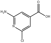 2-氨基-6-氯异烟酸,6313-55-9,结构式