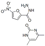 4,6-dimethyl-1H-pyrimidin-2-one, 5-nitrofuran-2-carbohydrazide Struktur