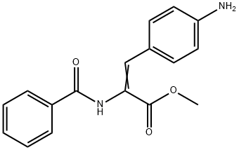 methyl 3-(4-aminophenyl)-2-benzamido-prop-2-enoate Struktur
