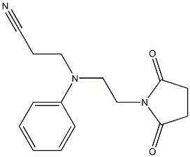 3-[[2-(2,5-Dioxo-1-pyrrolidinyl)ethyl]phenylamino]propanenitrile Struktur