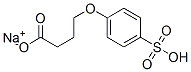 4-(4-Sulfophenoxy)butyric acid monosodium salt Structure