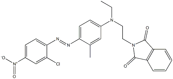 N-[2-[[4-[(2-chloro-4-nitrophenyl)azo]-m-tolyl]ethylamino]ethyl]phthalimide Struktur