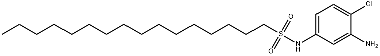 63134-12-3 N-(3-amino-4-chlorophenyl)hexadecane-1-sulphonamide