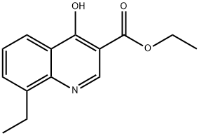 8-ETHYL-4-HYDROXYQUINOLINE-3-CARBOXYLIC ACID ETHYL ESTER Struktur