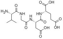 H-VAL-GLY-ASP-GLU-OH 化学構造式