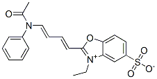 63148-85-6 2-[4-(acetylphenylamino)buta-1,3-dienyl]-3-ethyl-5-sulphonatobenzoxazolium