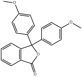 4,4'-[1(3H)-オキソイソベンゾフラン-3-イリデン]ビスアニソール 化学構造式