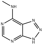 1H-1,2,3-Triazolo[4,5-d]pyrimidin-7-amine, N-methyl- (9CI) Structure