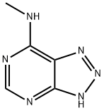 1H-1,2,3-Triazolo[4,5-d]pyrimidin-7-amine, N-methyl- (9CI) 化学構造式