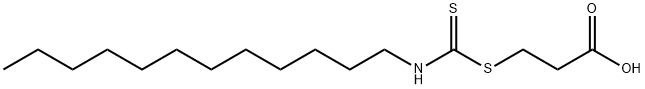 3-(dodecylthiocarbamoylsulfanyl)propanoic acid Structure