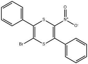 2-bromo-5-nitro-3,6-diphenyl-1,4-dithiine,6317-70-0,结构式