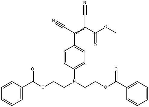 methyl 3-[4-[bis[2-(benzoyloxy)ethyl]amino]phenyl]-2,3-dicyanoacrylate|