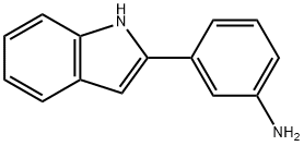 3-(1H-吲哚-2-基)-苯基胺,6318-72-5,结构式