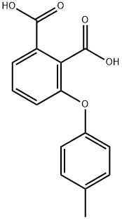 3(4-МЕТИЛФЕНОКСИ)-1,2-БЕНЗОЛДИКАРБОНОВАЯ КИСЛОТА структура