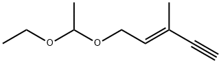 (3E)-5-(1-乙氧基乙氧基)-3-甲基-3-戊炔-1-烯,63184-82-7,结构式