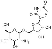 5'-O-(2-AMINO-2-DEOXY-BETA-D-GLUCOPYRANOSYL)-URIDINE Structure