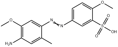 5-[(4-amino-5-methoxy-o-tolyl)azo]-2-methoxybenzenesulphonic acid Struktur