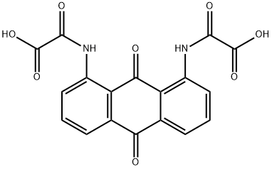 2,2'-[(9,10-dihydro-9,10-dioxo-1,8-anthracenediyl)diimino]bis(2-oxoacetic) acid Structure