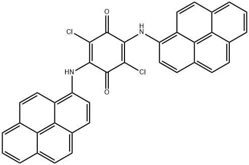 2,5-Dichloro-3,6-bis[(pyren-1-yl)amino]-2,5-cyclohexadiene-1,4-dione Struktur