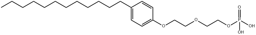 2-[2-(4-dodecylphenoxy)ethoxy]ethyl dihydrogen phosphate 结构式