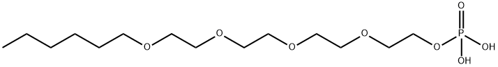 3,6,9,12-tetraoxaoctadecyl dihydrogen phosphate Struktur