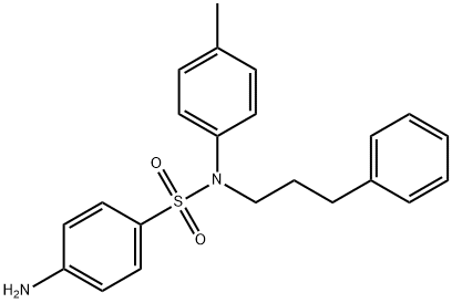 N-(3-phenylpropyl)-N-(p-tolyl)sulphanilamide  Structure