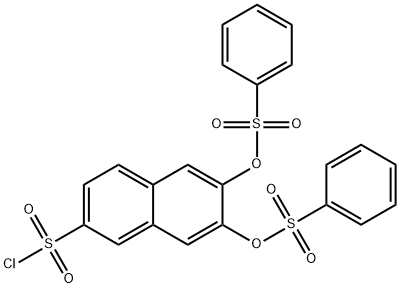 63217-39-0 6,7-bis[(phenylsulphonyl)oxy]naphthalene-2-sulphonyl chloride