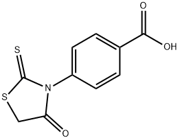 4-(4-OXO-2-THIOXO-THIAZOLIDIN-3-YL)-BENZOIC ACID 化学構造式