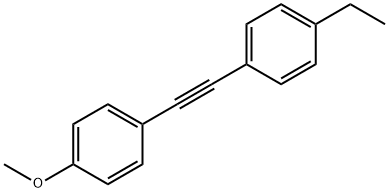 1-乙基-4-[2-(4-甲氧苯基)乙炔基]苯,63221-88-5,结构式