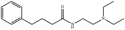 N-[2-(ジエチルアミノ)エチル]-4-フェニルブチルアミド 化学構造式