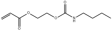 2-丙烯酸-2-[[(丁基氨基)-羰基]氧代]乙酯,63225-53-6,结构式