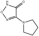 1,2,5-Oxadiazol-3(2H)-one,4-(1-pyrrolidinyl)-(9CI) Structure