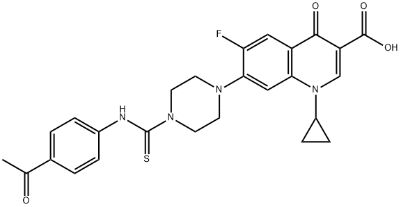 3-Quinolinecarboxylic acid, 7-[4-[[(4-acetylphenyl)aMino]thioxoMethyl]-1-piperazinyl]-1-cyclopropyl-6-fluoro-1,4-dihydro-4-oxo-|