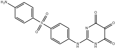 2,3-Dihydro-2-[(4-sulfanilylphenyl)imino]pyrimidine-4,5,6(1H)-trione Struktur