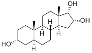 5alpha-Androstan-3alpha,16alpha,17alpha-triol 化学構造式