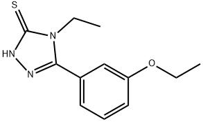 5-(3-乙氧苯基)-4-乙基-2H-1,2,4-三唑-3-硫酮,632301-50-9,结构式