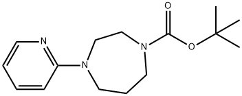 2-Boc-4-(2-pyridyl)hoMopiperazine, 95% Structure