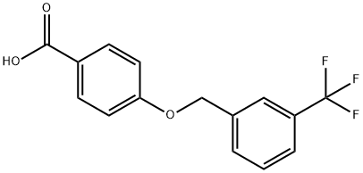 4-[3-(三氟甲基)苄基]氧基苯甲酸, 632366-16-6, 结构式