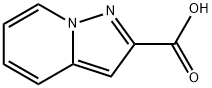 ピラゾロ[1,5‐A]ピリジン‐2‐カルボン酸 化学構造式