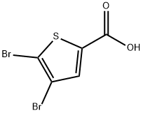 4,5-ジブロモチオフェン-2-カルボン酸 化学構造式