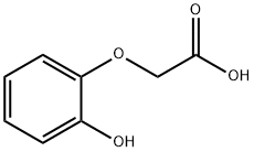 2-ヒドロキシフェノキシ酢酸 化学構造式