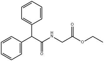 ethyl 2-[(2,2-diphenylacetyl)amino]acetate Structure