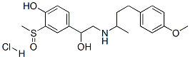 4-hydroxy-alpha-[[[3-(4-methoxyphenyl)-1-methylpropyl]amino]methyl]-3-(methylsulphinyl)benzyl alcohol hydrochloride,63251-39-8,结构式
