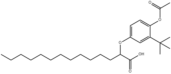 2-(p-acetoxy-m-isobutylphenoxy)myristic acid|