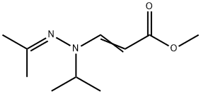 2-Propenoic acid, 3-((1-methylethyl)(1-methylethylidene)hydrazino)-, m ethyl ester Structure